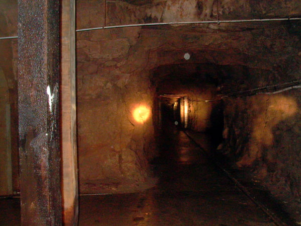 Inchindown - Secondary portal: start of tank access gallery