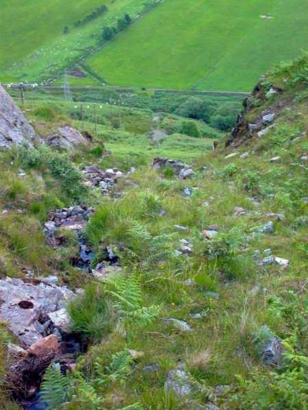 Clachan inclined railway - view from top