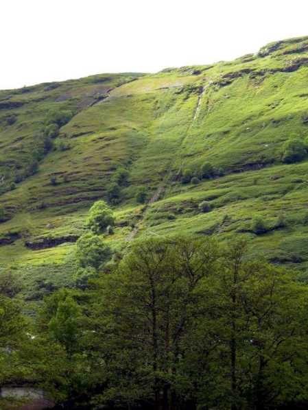 Clachan inclined railway - distant view