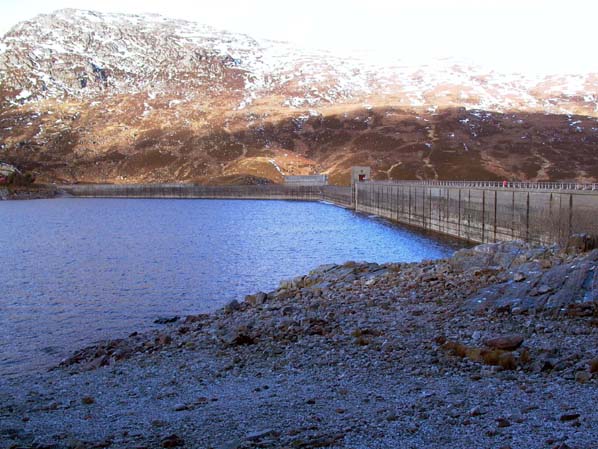 Mullardoch Dam - upstream face