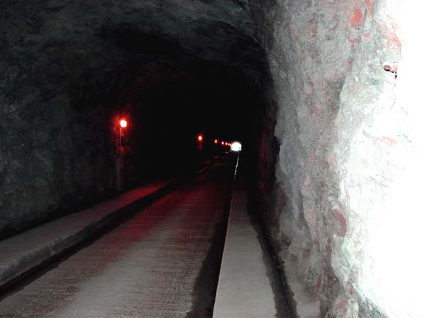 Nant power station - access tunnel