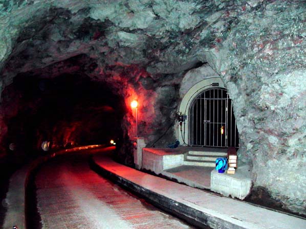 Nant power station - entrance to draft tube adit