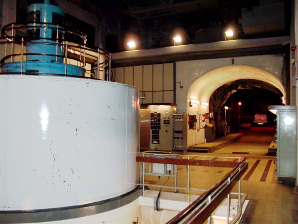 Nant power station - entrance to machine hall