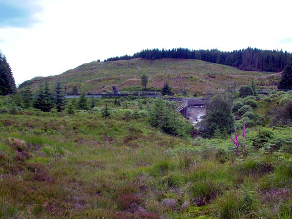 Nant power station - surge pond