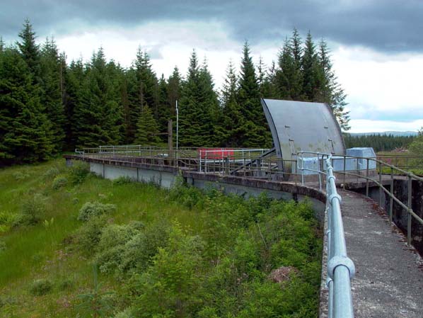 Nant power station - Surge pond, sector gate