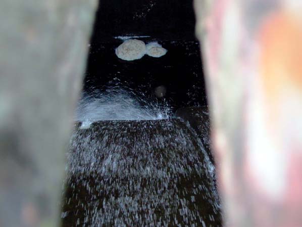 Nant power station - Surge pond, top of shaft